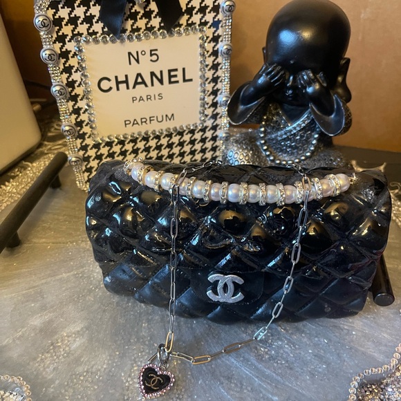 Chanel zipper pole black necklace - Picture 2 of 5